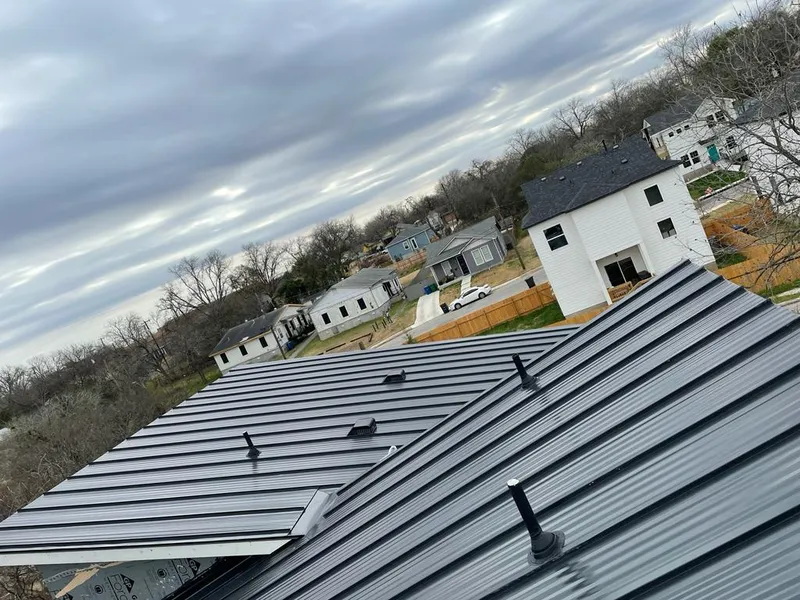 Standing seam metal roof panels with vents for Skylight Repair in Gibsonville